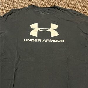 Under Armour Men's Dark Gray Logo Tee